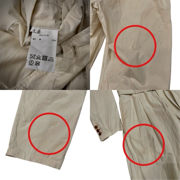 KHOKI 22SS コットンブロードテーラードジャンプスーツ つなぎ オールインワン ジャケット パンツ コッキ メンズ