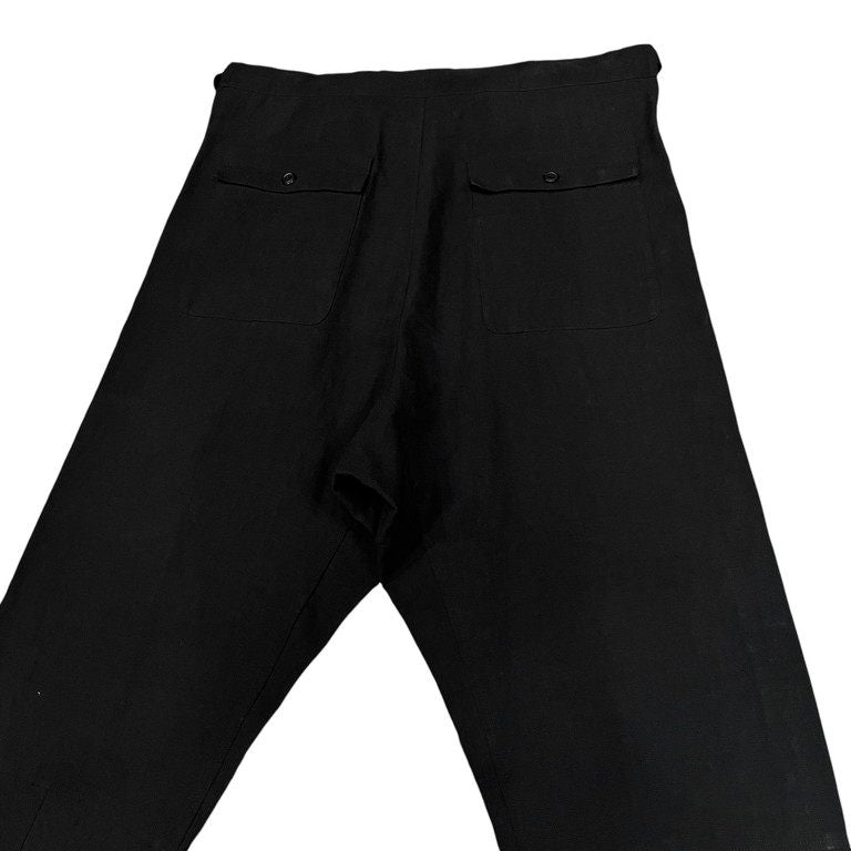ISAMU KATAYAMA BACKLASH 21SS KARATE PANTS コットンリネンドローストリングワイドカラテパンツ 1933-01 定価42,900円 イサムカタヤマ バックラッシュ メンズ