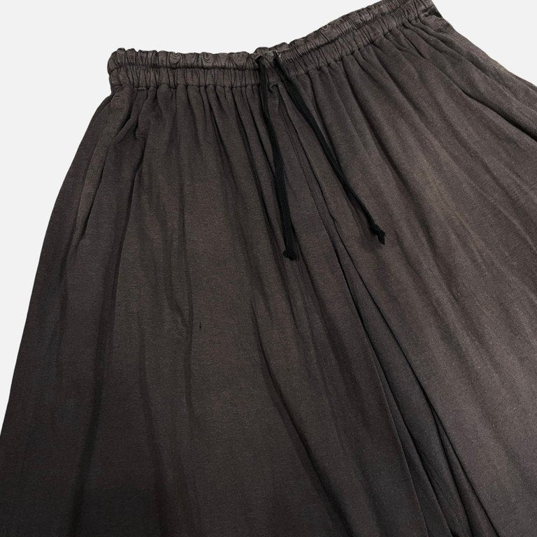 S'YTE Yohji Yamamoto 18SS コットンレーヨン天竺クロップド袴パンツ ハカマ ボトムス ドローストリング イージー ヨウジヤマモト サイト メンズ レディース ユニセックス