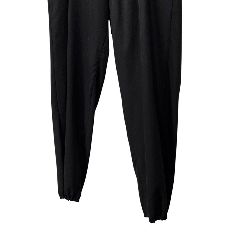 REGULATION Yohji Yamamoto MEN 16AW ウールギャバジン裾リブイージーワイドパンツ ウエストゴムシャーリング ドローストリング ボトムス Pour Homme レギュレーション ヨウジヤマモト メン メンズ