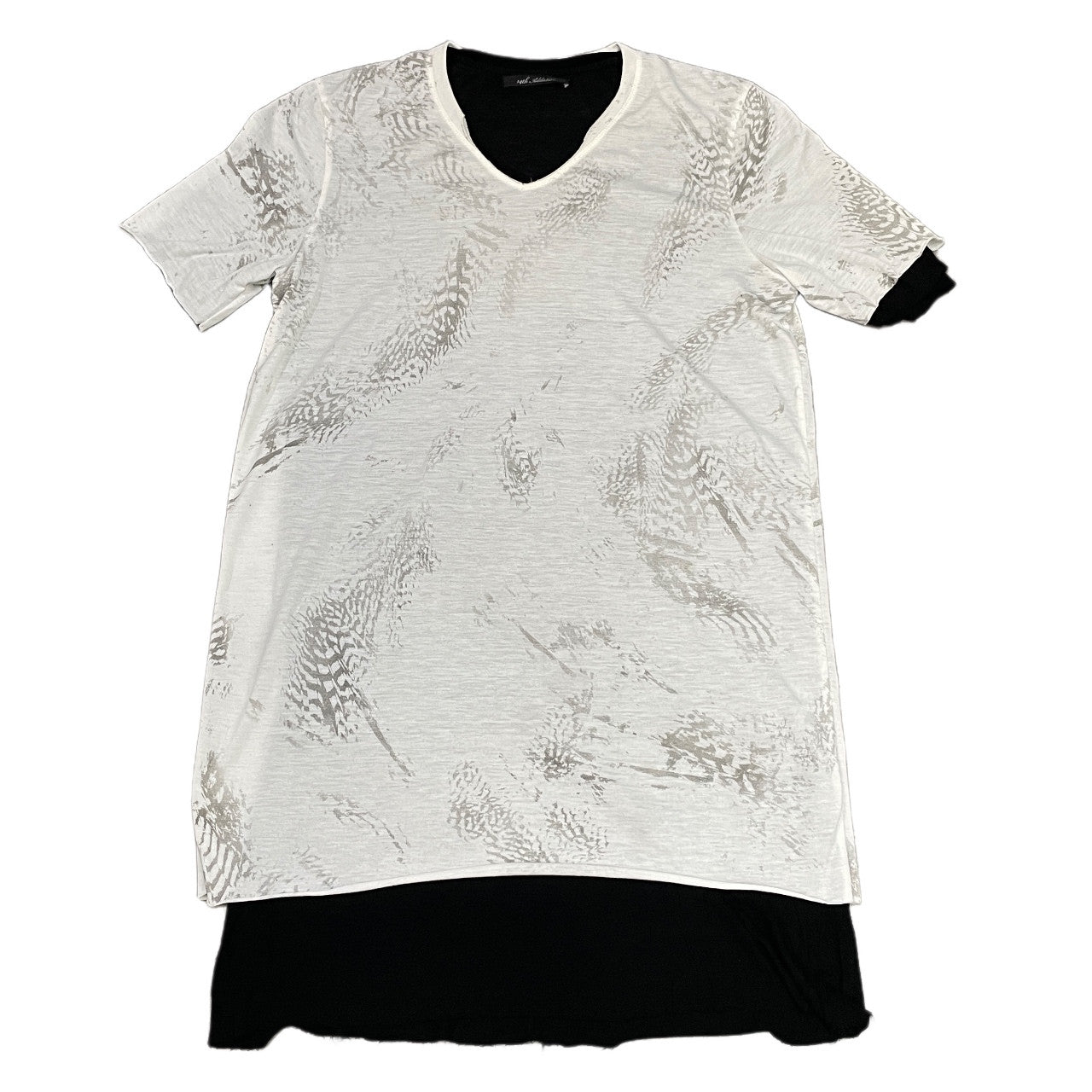 14th Addiction レイヤードカットオフTシャツ カットソー Tee T-shirt トップス Y2K 半袖 フォーティーンスアディクション メンズ