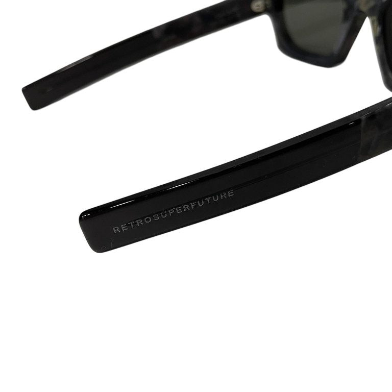 A-COLD-WALL × RETROSUPERFUTURE OX6 CARO ブラックマーブルフレームスクエアサングラス 眼鏡 メガネ アイウェア UVプロテクション ACW 服飾雑貨 ア コールドウォール レトロスーパーフューチャー メンズ レディース ユニセックス