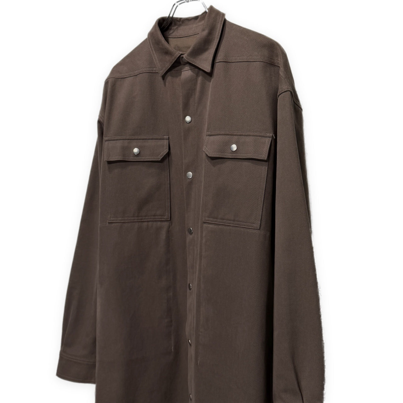 Rick Owens 22AW Strobe Heavy Cotton Shirt ストロボヘビーコットンシャツジャケット ブラウス ブルゾン トップス アウター RU02B2728-CF リックオウエンス メンズ