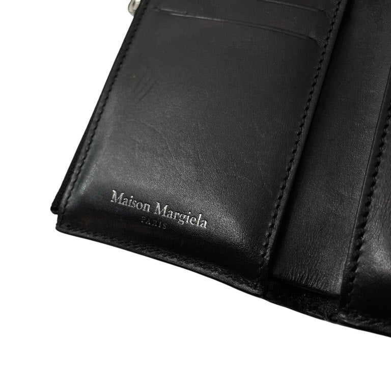 Maison Margiela 3つ折り財布 4ステッチ 4STITCH カーフレザーコンパクトウォレット S55UI0296 P0399 T8013 定価46,800円 メゾンマルジェラ メンズ レディース ユニセックス