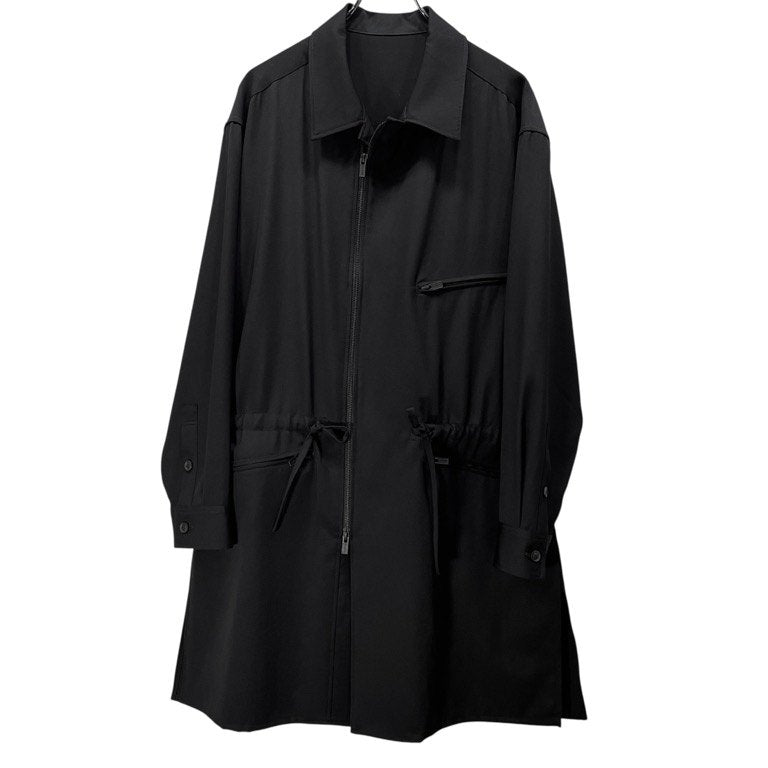Yohji Yamamoto Pour Homme 22AW WOOL GABARDINE FASTENER BLOUSON ウールギャバジンファスナーロングブルゾン ジャケット コート シャツ Archive ヨウジヤマモトプールオム メンズ