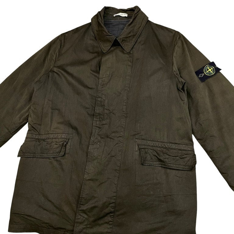 STONE ISLAND 03AW RASO GOMMATO コーティングコットンキルティングライナーコート ジャケット Archive 00s ブルゾン アウター Paul Harvey ポールハーヴェイ Massimo Osti ストーンアイランド メンズ
