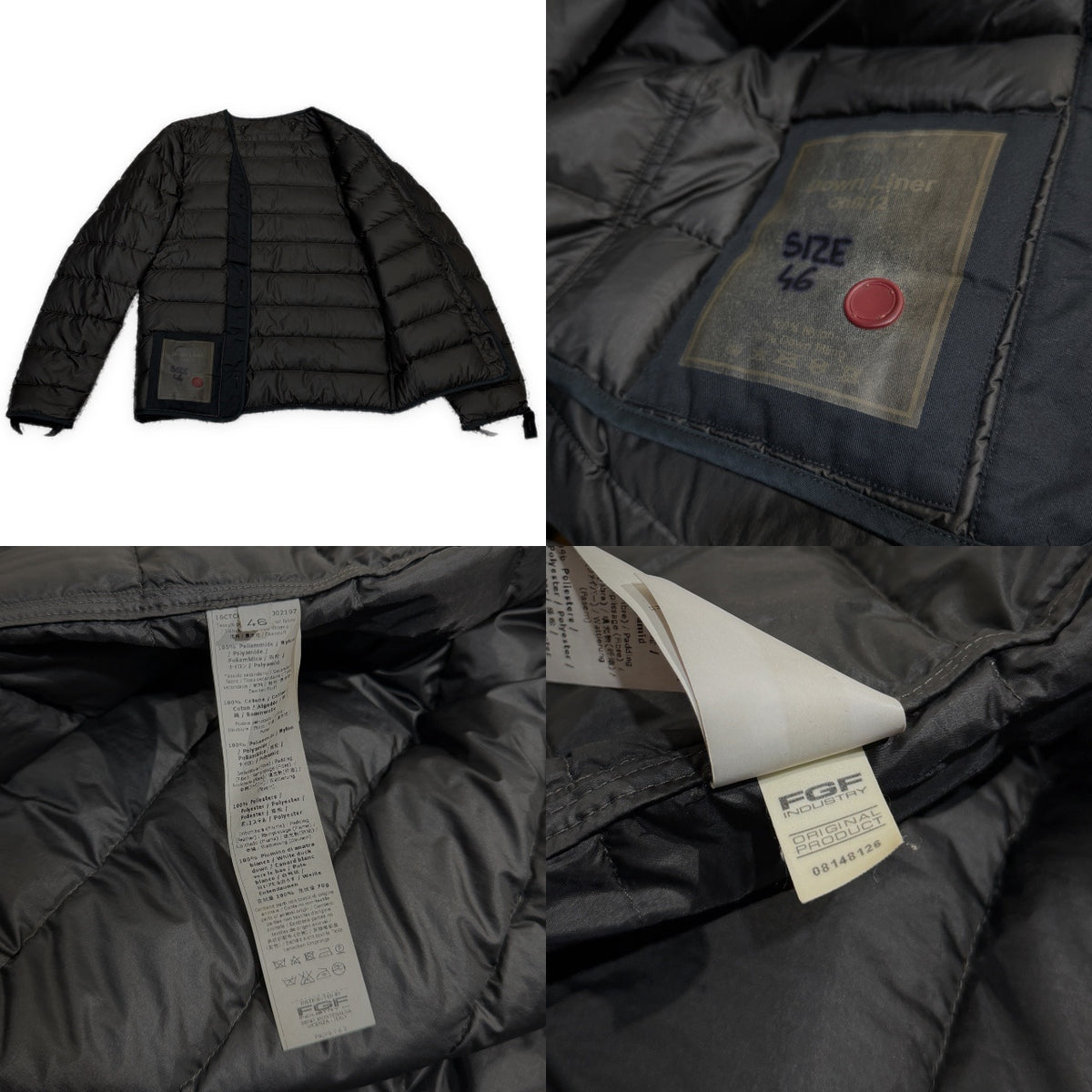 Ten C Down Liner Ch9/12 ホワイトダックダウンライナージャケット ブルゾン コート アウター インナー テンシー メンズ