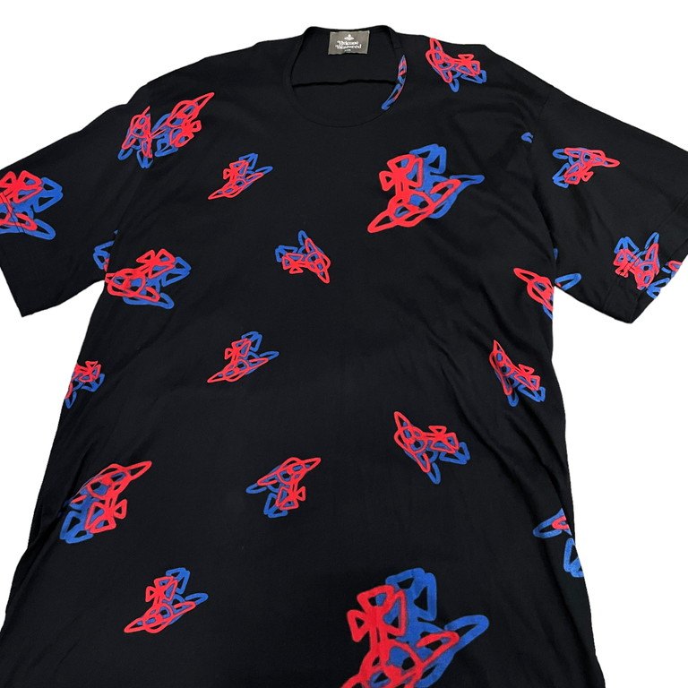 Vivivenne Westwood MAN SPRAY ORB スプレーオーブプリントオーバーサイズカットソー Tシャツ