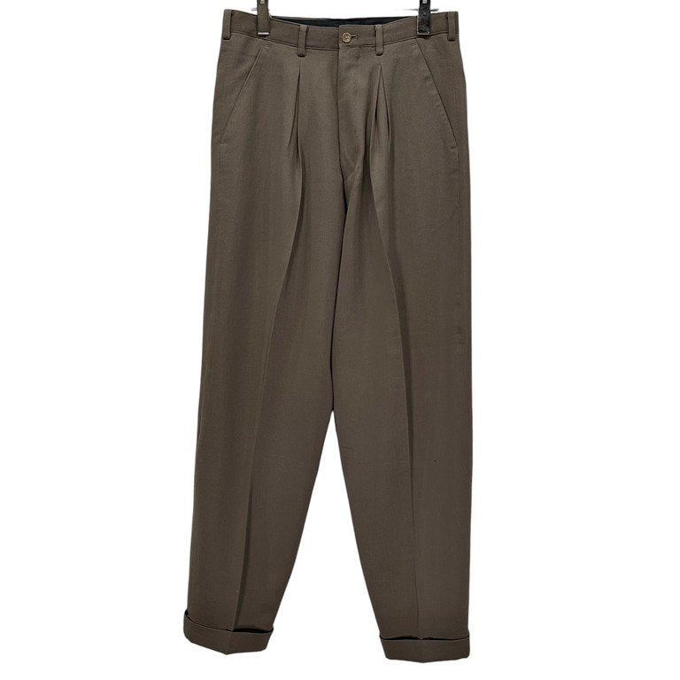 Y's for men オールドギャバジンボックスプリーツダブルテーパードパンツ スラックス トラウザーズ Archive 80s 90s Yohji Yamamoto Pour Homme ヨウジヤマモトプールオム ワイズフォーメン メンズ