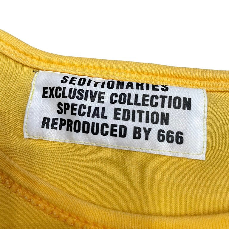 SEDITIONARIES by 666 Your Gonna Wake Up One Morning What side of the bed インサイドアウトプリントTシャツ カットソー パンク Archive Tee T-shirt 半袖