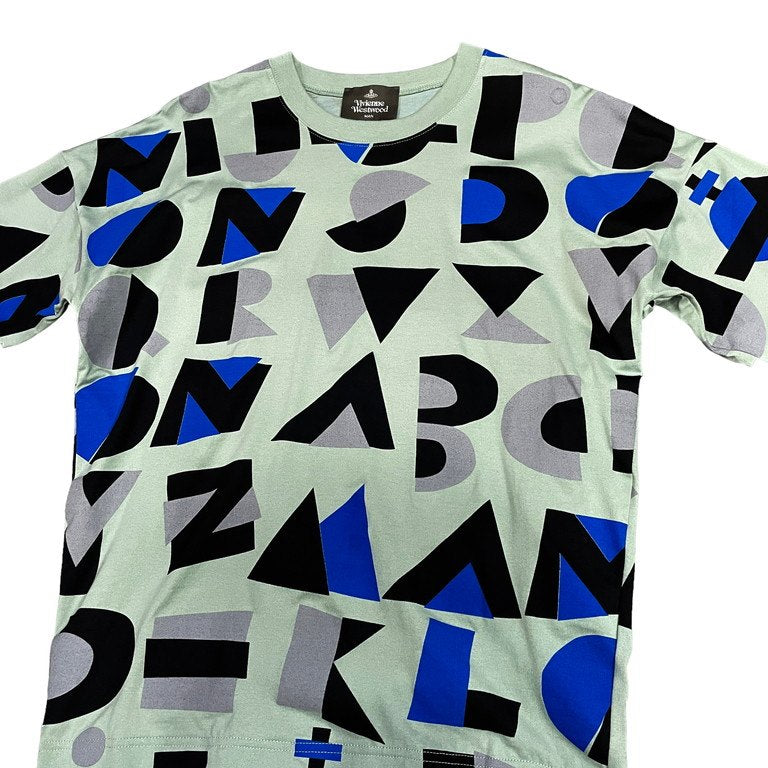 Vivienne Westwood MAN 24SS 図形総柄プリント袖リブクルーネックTシャツ カットソー Tee T-shirt 長袖 オーブ