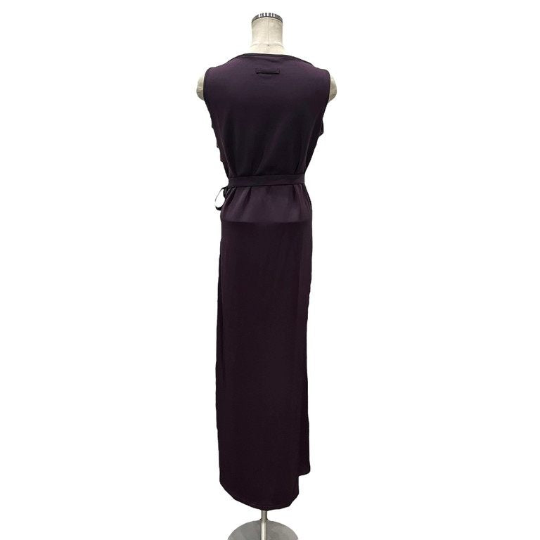 Jean Paul GAULTIER FEMME ベルベット切替バイカラーノースリーブストレッチロングワンピース Archive 90s JPG ドレス ベロア ジャンポールゴルチエ レディース