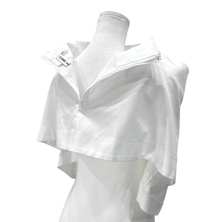 COMME des GARCONS 20SS カットオフ脱構築オフショルダートップス ブラウス シャツ 裁ち切り 切りっぱなし 変型 Archive Orlando オルランド コムデギャルソン レディース