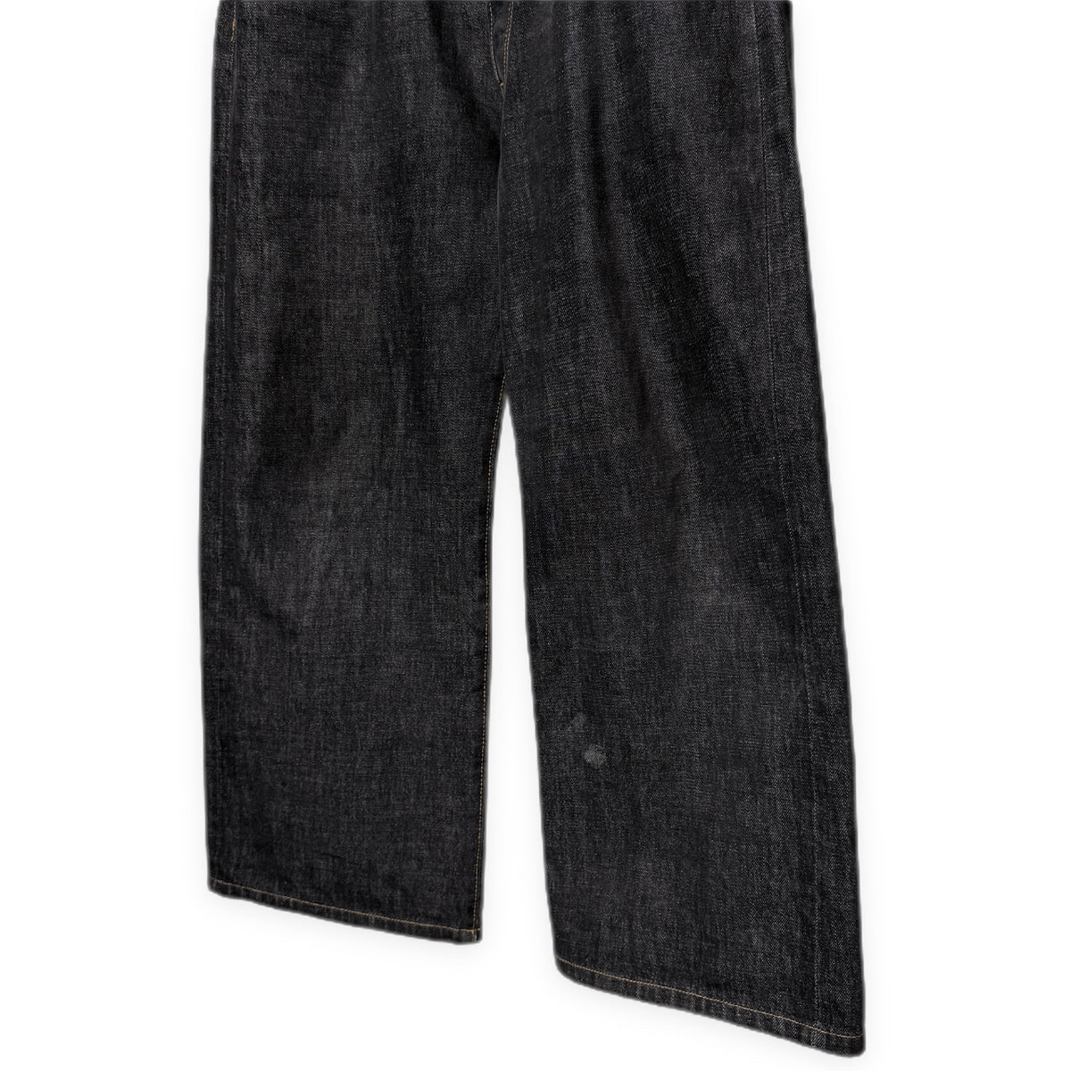 Y's for men オフセットセンターループセルビッジブラックデニムパンツ セルヴィッジ 赤耳 ジーンズ ボトムス Archive Yohji Yamamoto Pour Homme ヨウジヤマモトプールオム ワイズフォーメン メンズ