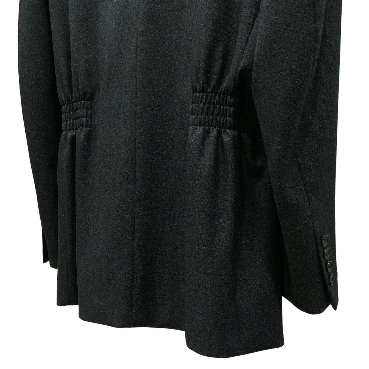 JOHN LAWRENCE SULLIVAN 20AW WAIST GATHERED JACKET ウエストギャザーダブルブレストテーラードジャケット ブレザー ブルゾン コート アウター 定価110,000円 ジョンローレンスサリバン メンズ