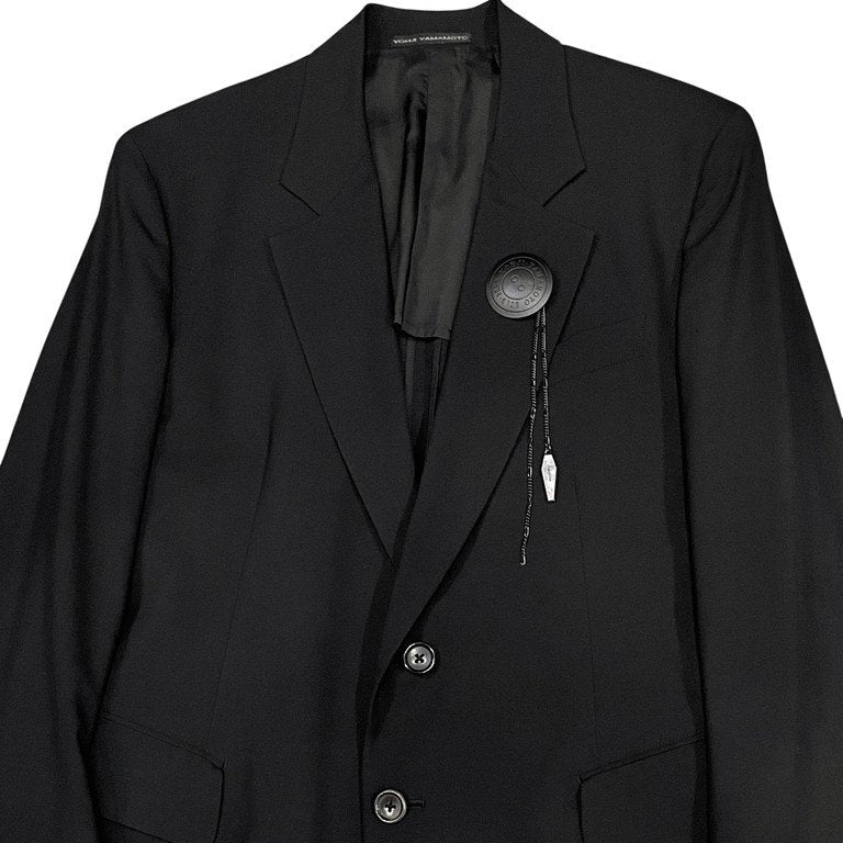 Yohji Yamamoto Pour Homme 19AW ロゴエングレービングチェーンブローチ バッジ アクセサリー 服飾小物 Archive ヨウジヤマモト メンズ レディース ユニセックス