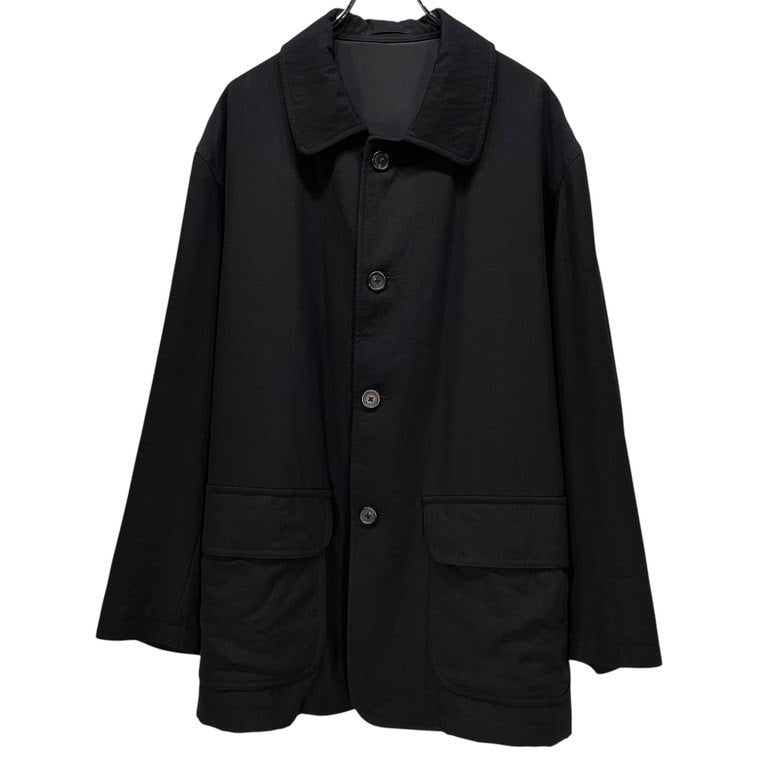 Y's for men ウールギャバジンアクションプリーツハーフコート ジャケット ブルゾン アウター カバーオール Archive 90s Yohji Yamamoto Pour Homme ヨウジヤマモトプールオム ワイズフォーメン メンズ