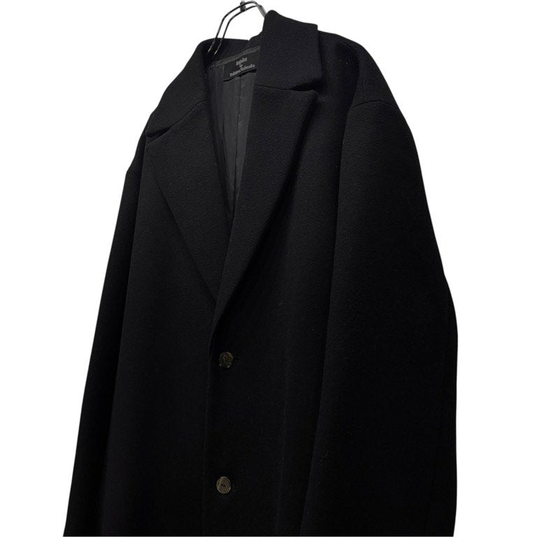 kujaku by Takuma Nishizaka ウールカシミヤサイドスリットチェスターロングコート アウター クジャク メンズ レディース ユニセックス