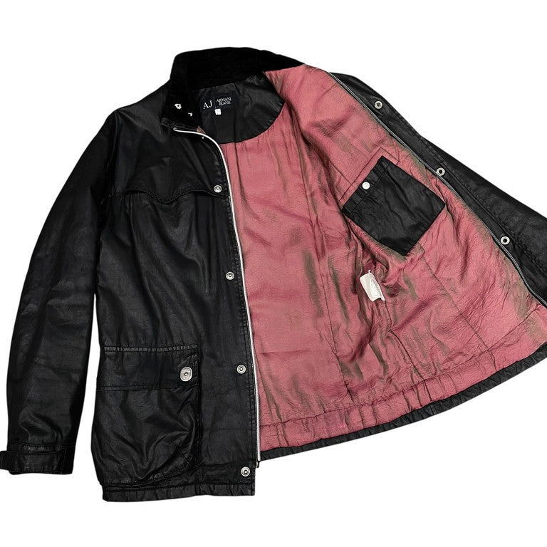 ARMANI JEANS シリコンコーティング中綿ファイアーマンジャケット アウター ダウン 90s 00s Archive アルマーニジーンズ