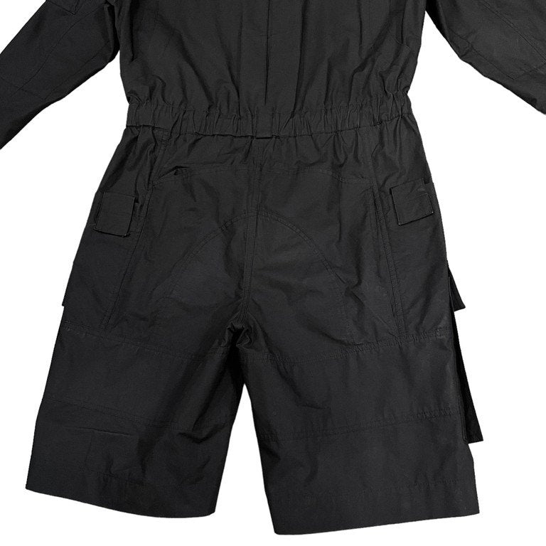 Juun.J 21AW コットンブロードオーバーサイズジップアップジャンプスーツ つなぎ オールインワン ジャケット ブルゾン コート カーゴハーフパンツ ミリタリー