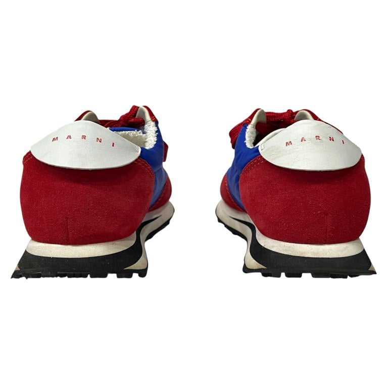 MARNI ナイロン切替スエードレザーボリュームソールローカットスニーカー シューズ 靴 クツ 厚底 マルニ メンズ