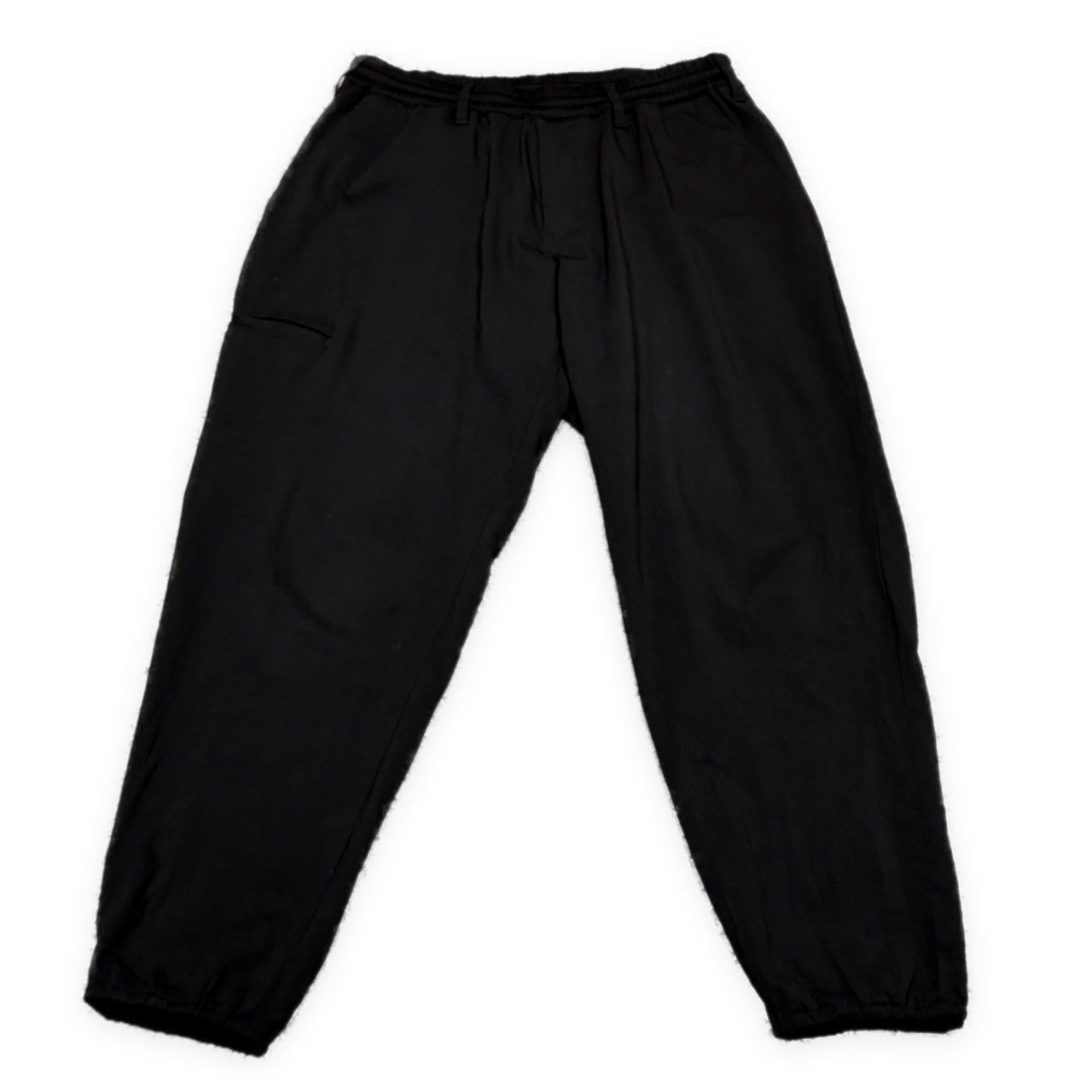 REGULATION Yohji Yamamoto MEN 21AW ウールトロピカルストレッチ裾ゴムイージーパンツ ボトムス Pour Homme レギュレーション ヨウジヤマモト メンズ
