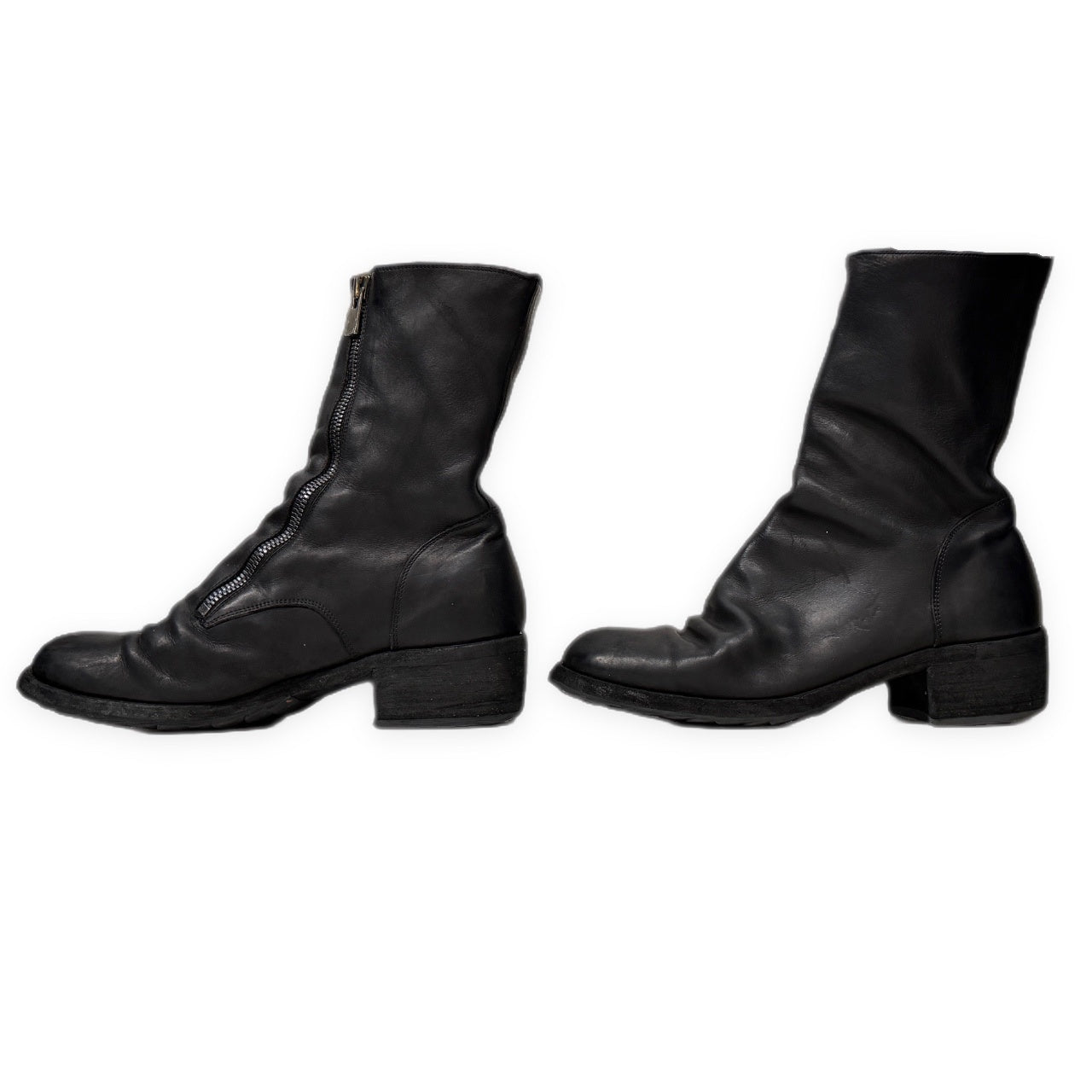 Yohji Yamamoto Pour Homme × GUIDI 23AW SOFT CALF LEATHER FRONT ZIPPER BOOTS ソフトカーフレザーフロントジッパーブーツ HJ-E23-774 788SZ_Y シューズ Vibram 定価265,100円 ヨウジヤマモトプールオム グイディ メンズ