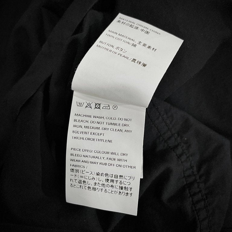 OUR LEGACY BORROWED BD SHIRT BLACK VOILE コットンボイルオーバーサイズボタンダウンシャツ ブラウス トップス アワーレガシー メンズ