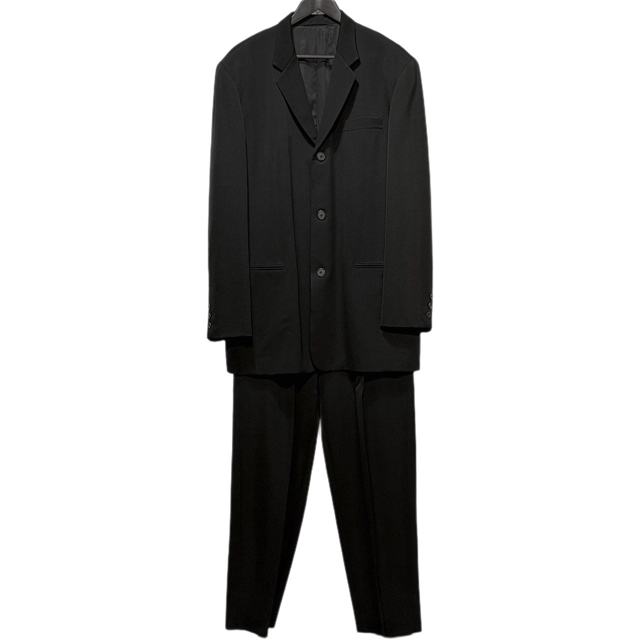 Y's for men ウールギャバジンセットアップスーツ 3Bテーラードジャケット 2タックワイドテーパードパンツ スラックス トラウザーズ Archive 90s Yohji Yamamoto Pour Homme ヨウジヤマモトプールオム ワイズフォーメン メンズ