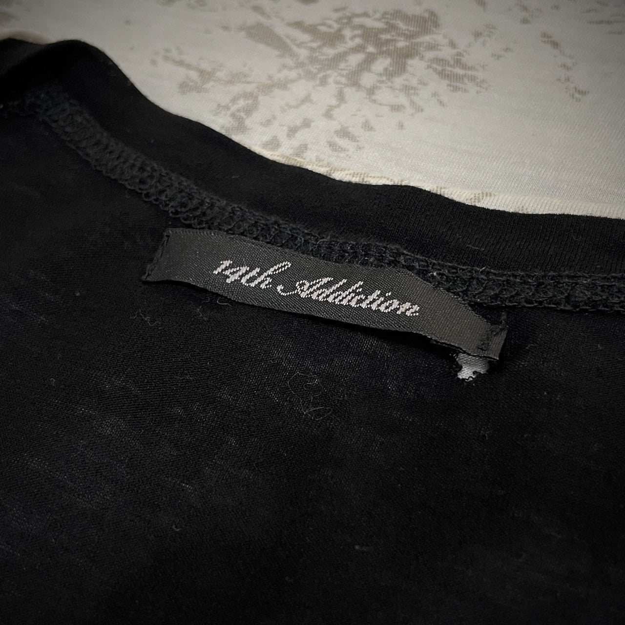 14th Addiction レイヤードカットオフTシャツ カットソー Tee T-shirt トップス Y2K 半袖 フォーティーンスアディクション メンズ