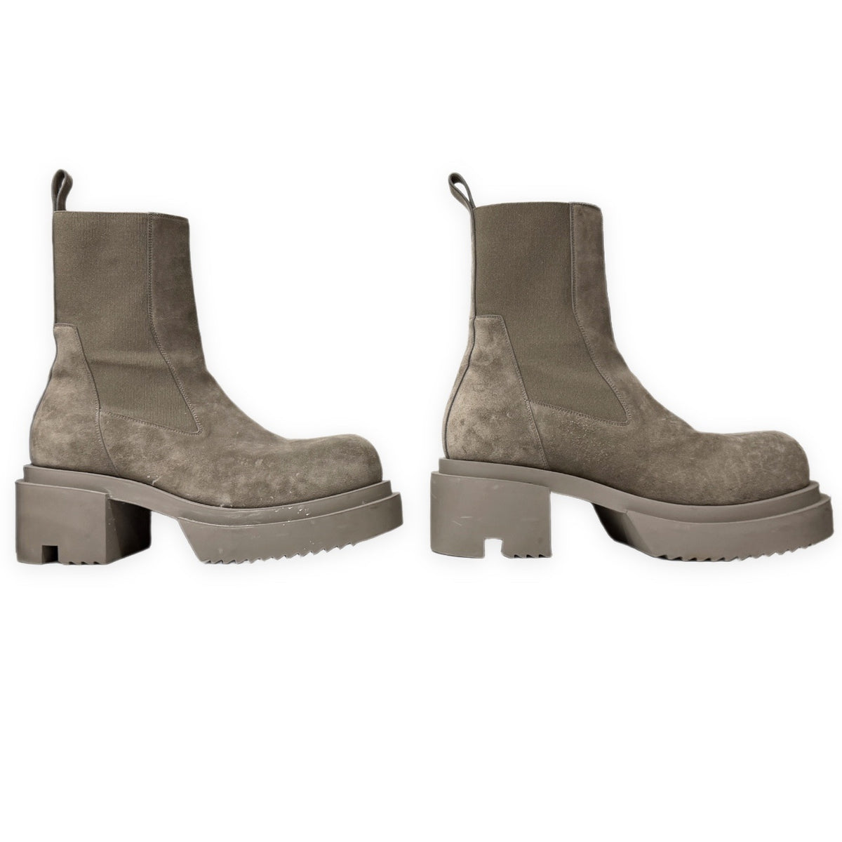 Rick Owens 25AW BEATLE BOGUN スエードレザー ビートル ボウガン スウェード サイドゴア ブーツ シューズ 厚底 靴 クツ RU02E1832LVS 定価253,000円 リックオウエンス メンズ