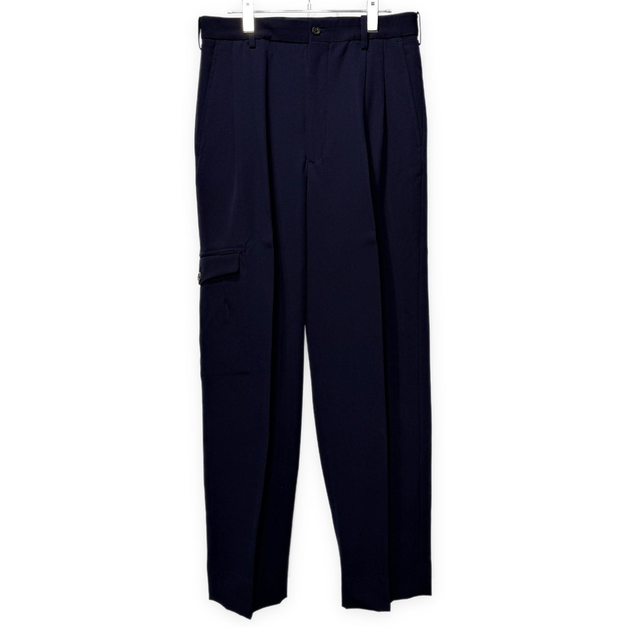 Yohji Yamamoto Pour Homme ウールギャバジンカーゴポケットワイドテーパードパンツ スラックス トラウザーズ Archive 80s 丸文字 ボトムス ヨウジヤマモトプールオム メンズ