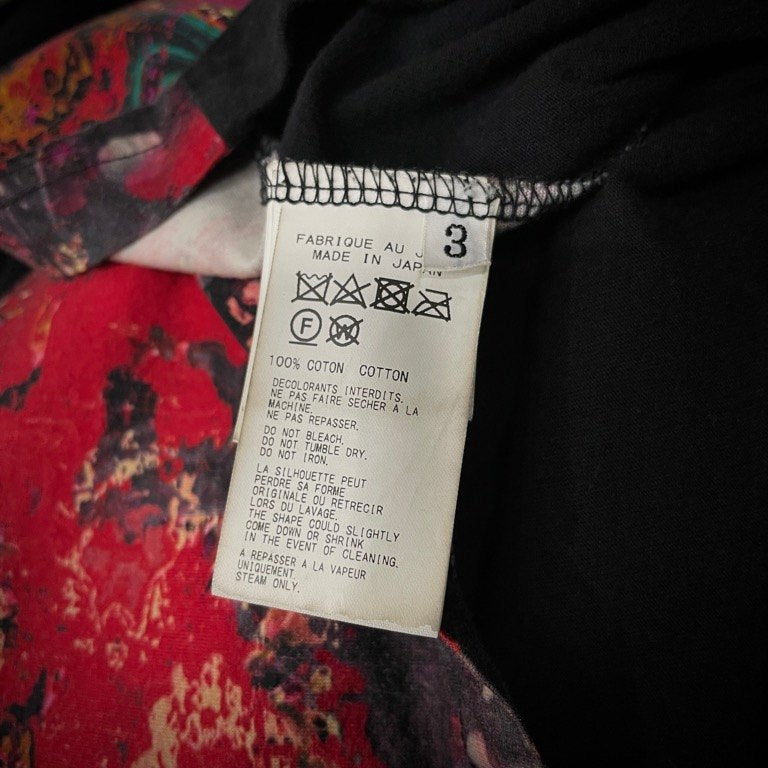 Yohji Yamamoto Pour Homme 23SS パッチワーク柄切替半袖 Tシャツ カットソー Tee T-shirt トップス 定価35,200円 ヨウジヤマモトプールオム メンズ