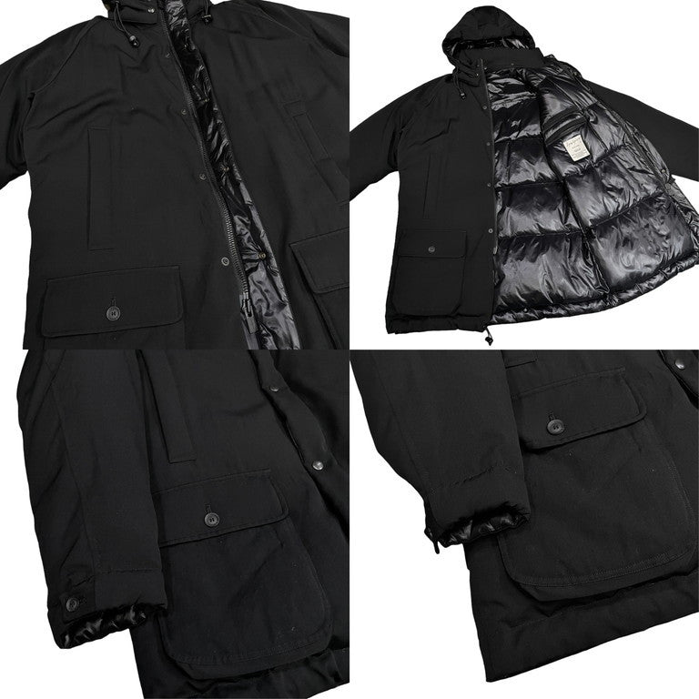 Yohji Yamamoto Pour Homme 19AW ウールギャバジンパッカブルフードダウンジャケット コート ブルゾン アウター Archive