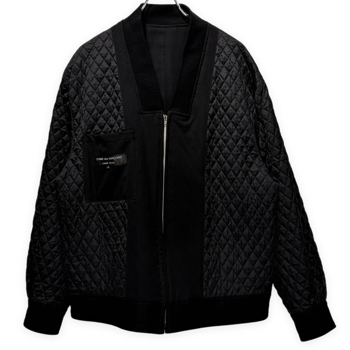 COMME des GARCONS HOMME PLUS 91AW 6.1 THE MEN ウールギャバジンリバーシブルキルティングジップアップブルゾン Archive 90s ジャケット コート アウター コムデギャルソンオムプリュス メンズ