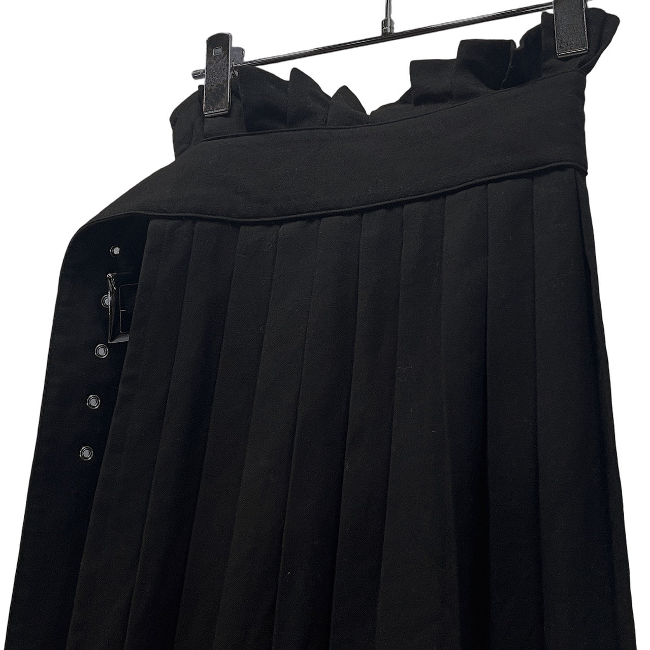 LIMI feu ウールプリーツアシンメトリー巻きスカート ボトムス パンツ レイヤード Yohji Yamamoto リミフゥ ヨウジヤマモト レディース
