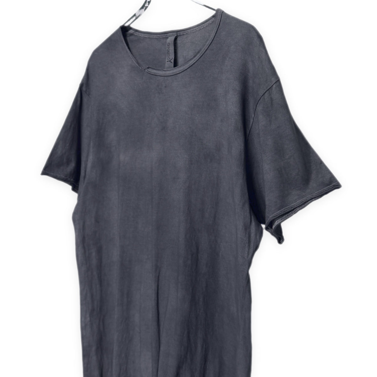 Ground Y フロントスリット製品染めカットソー Tシャツ Tee T-shirt トップス Yohji Yamamoto グラウンドワイ ヨウジヤマモト メンズ レディース ユニセックス