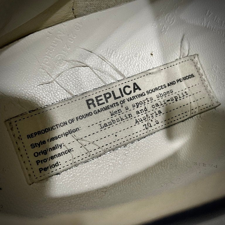 Maison Margiela 22 REPLICA 1970's Austria Men's sports shoes レザースポーツシューズ レースアップスニーカー ジャーマントレーナー