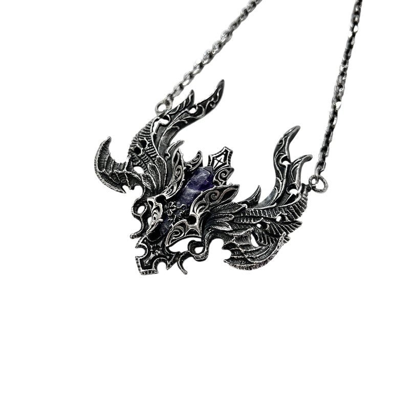 anima exists in all creation 女神に贈る欠片 アメジストストーンシルバーネックレス AN-07 定価143,000円 ペンダント アクセサリー シルバー 925 アニマ エグジスツ イン オール クリエーション メンズ レディース ユニセックス