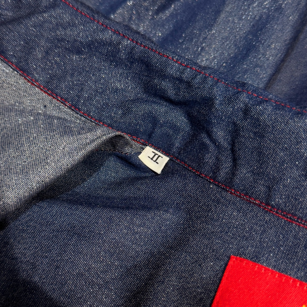 Vivienne Westwood MILAN ラメ混紡赤ステッチシャツ ブラウス トップス Archive 90s ヴィヴィアンウエストウッド レディース
