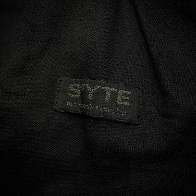 S'YTE Yohji Yamamoto レーヨンギャバジンサルエルバルーンパンツ ボトムス ドローストリング イージー サイト ヨウジヤマモト メンズ レディース ユニセックス