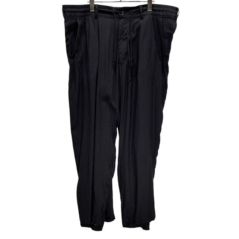 S'YTE Yohji Yamamoto テンセルビエラバックフレアシームカラスパンツ 名作 Archive ドローストリング イージー ボトムス サイト ヨウジヤマモト Pour Homme プールオム メンズ レディース ユニセックス