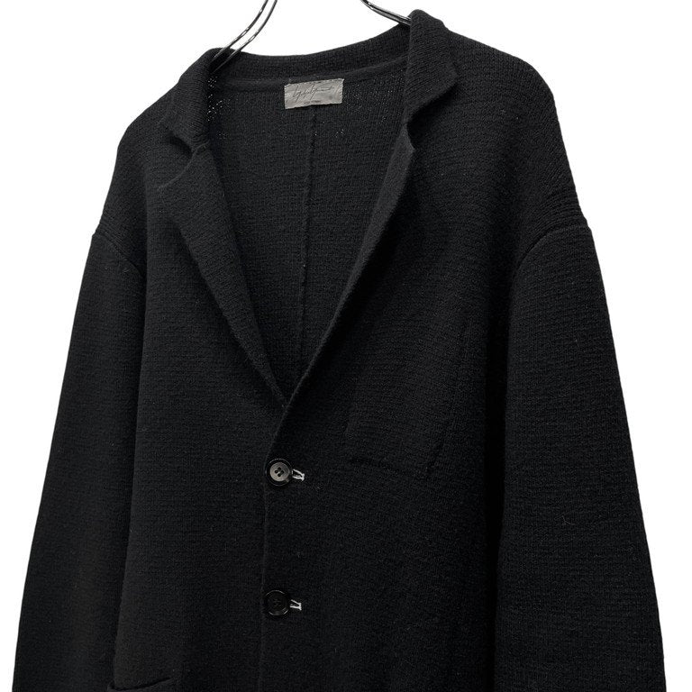 Yohji Yamamoto Pour Homme 18AW ホワイトステッチボタンホール3Bニットテーラードジャケット カーディガン トップス アウター HV-K95-199 ヨウジヤマモトプールオム メンズ