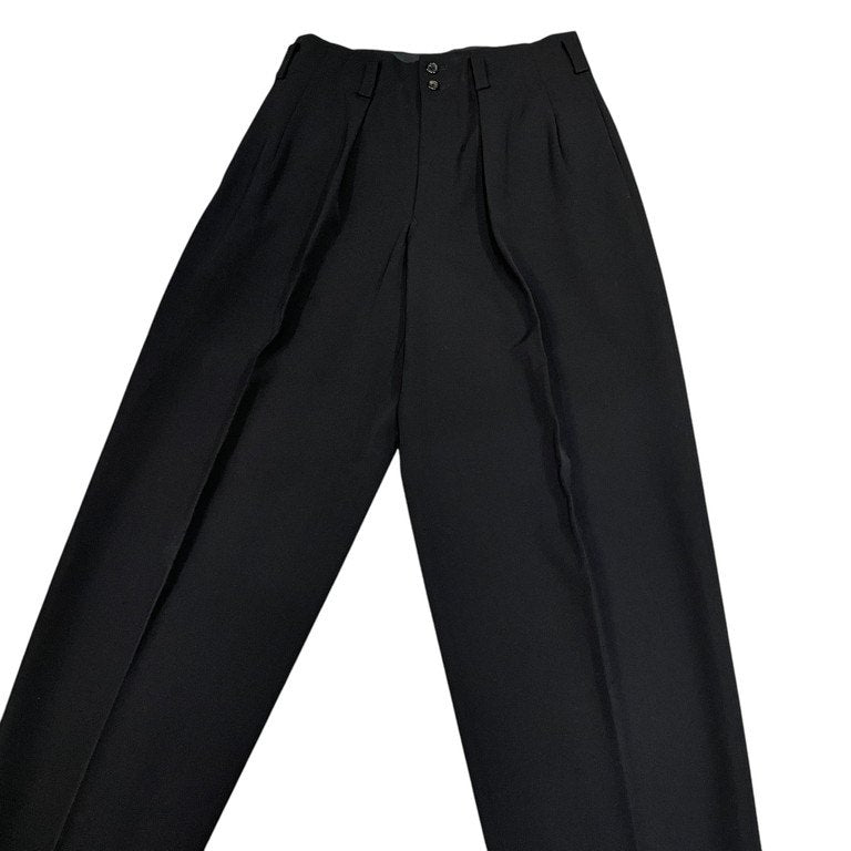 Y's for men ウールギャバジン2タックフラップポケットハイウエストパンツ スラックス トラウザーズ Archive 90s Yohji Yamamoto Pour Homme ヨウジヤマモトプールオム ワイズフォーメン メンズ