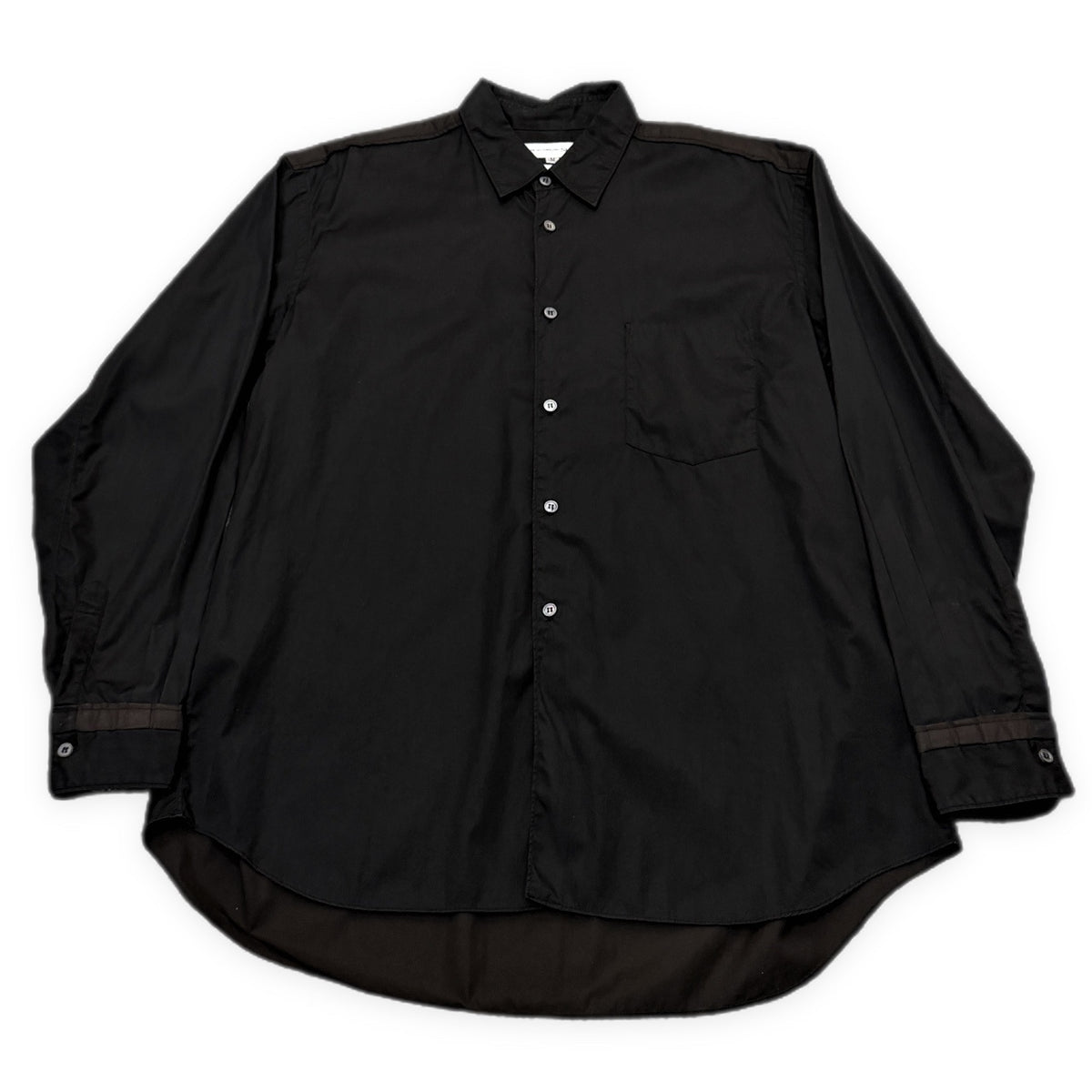 COMME des GARCONS SHIRT コットンブロードバイカラーインサイドアウトレギュラーカラーシャツ ブラウス トップス Archive 90s 00s コムデギャルソン メンズ