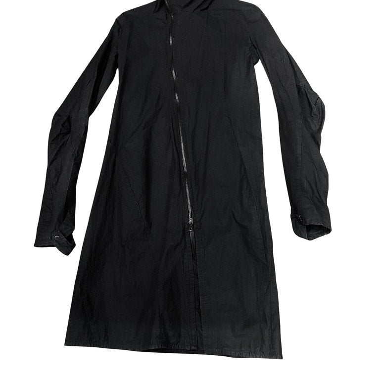 LEON EMANUEL BLANCK HIGH NECK HOODED DISTORTION COAT ハイネックフーデッドディストーションロングコート レオンエマニュエルブランク メンズ