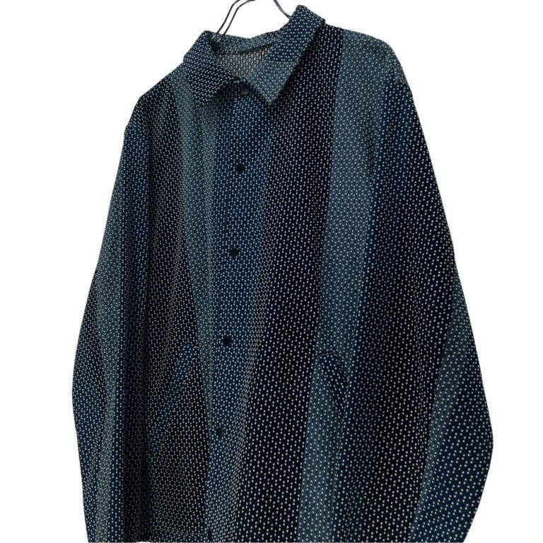 KUON SASHIKO COACH JACKET wagamama別注 刺し子刺繍コーチジャケット ブルゾン コート アウター クオン メンズ