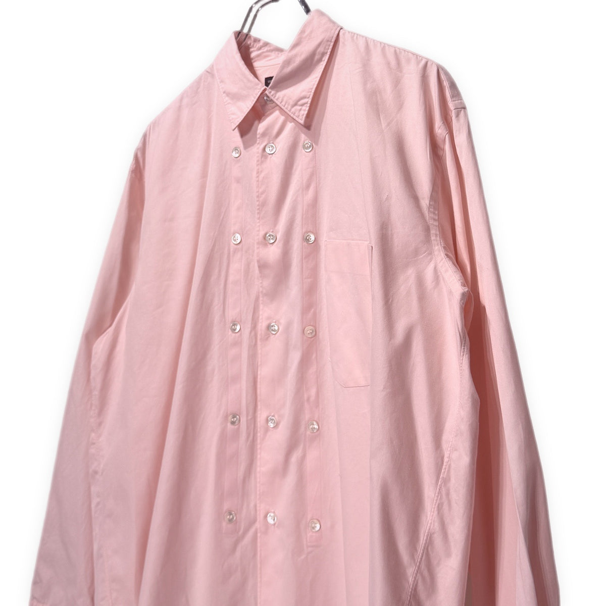 COMME des GARCONS HOMME PLUS 91SS コットンブロードマルチボタンデザインオーバーサイズボックスシルエットシャツ ブラウス トップス Archive 90s コムデギャルソンオムプリュス メンズ