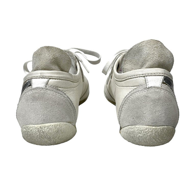 DOLCE&GABBANA スエードカーフレザー切替エナメルラインデザインレースアップベルクロローカットスニーカー シューズ 靴 クツ ベルト D&G 8 27cm ドルチェアンドガッバーナ メンズ