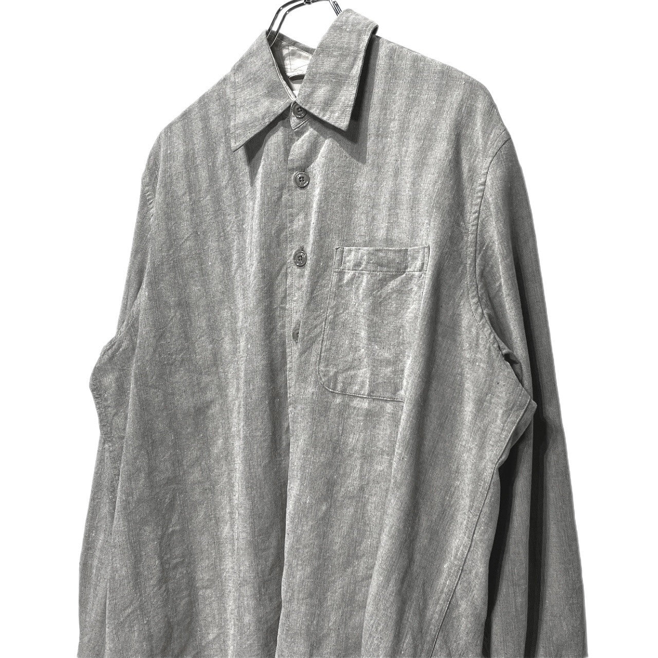 OUR LEGACY 26SS ABOVE SHIRT SAGE TRAIL CHECK DRYLINE WEAVE シャドーストライプレギュラーカラーシャツ ブラウス トップス M2262AST アワーレガシー メンズ